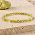 Bracelet Péridot 4 mm – Aisance de la Parole