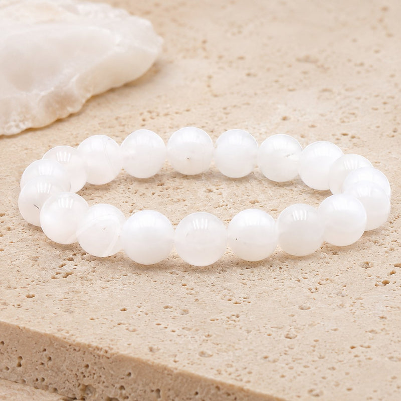 Bracelet Péristérite 10 mm – Simplicité Gracieuse
