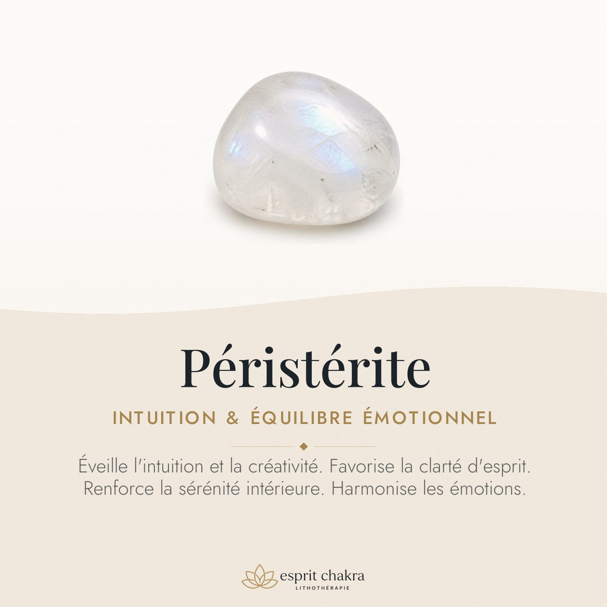 Bracelet Péristérite 6 mm – Grâce Simple — vertus de la pierre
