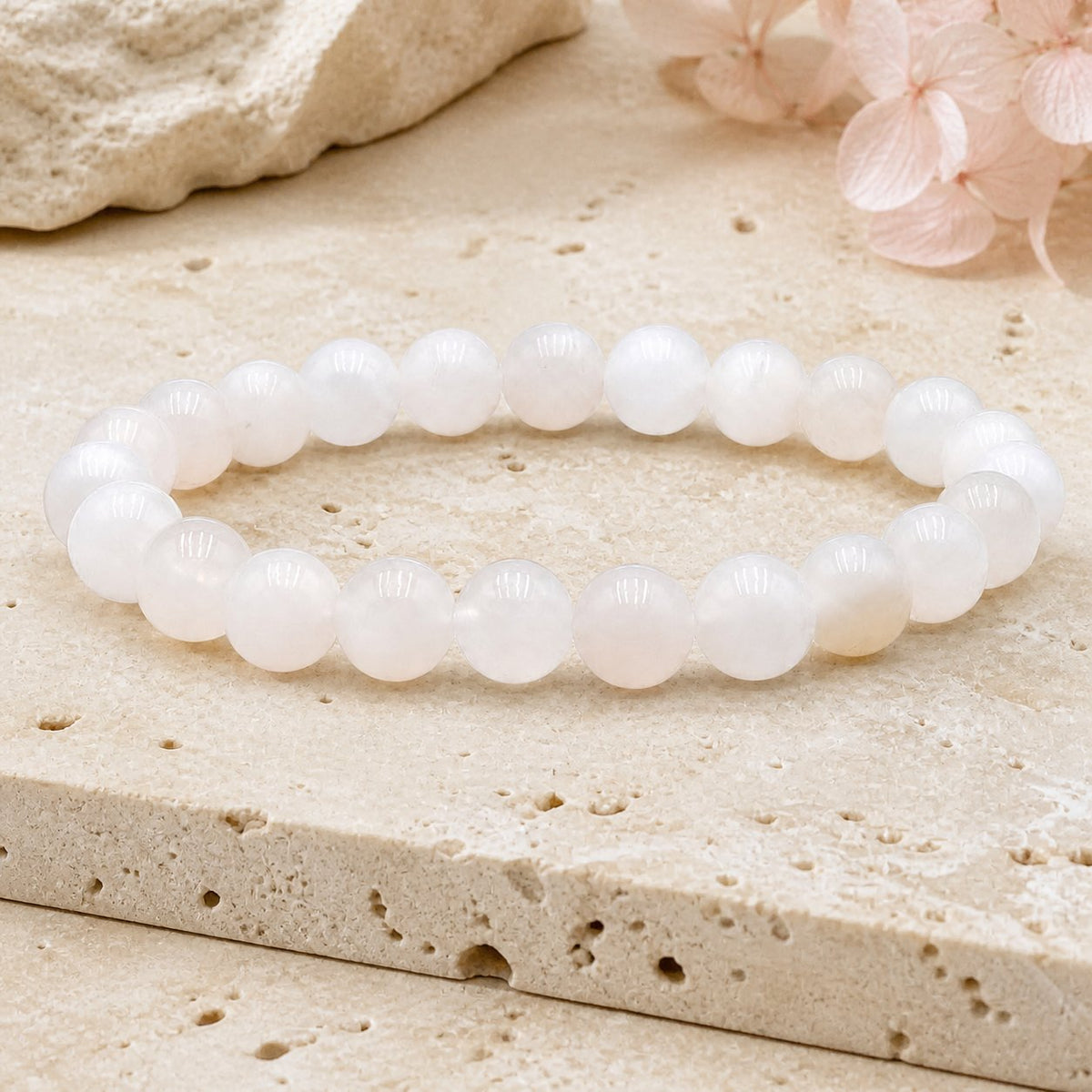 Bracelet Péristérite 8 mm – Sobriété Douce