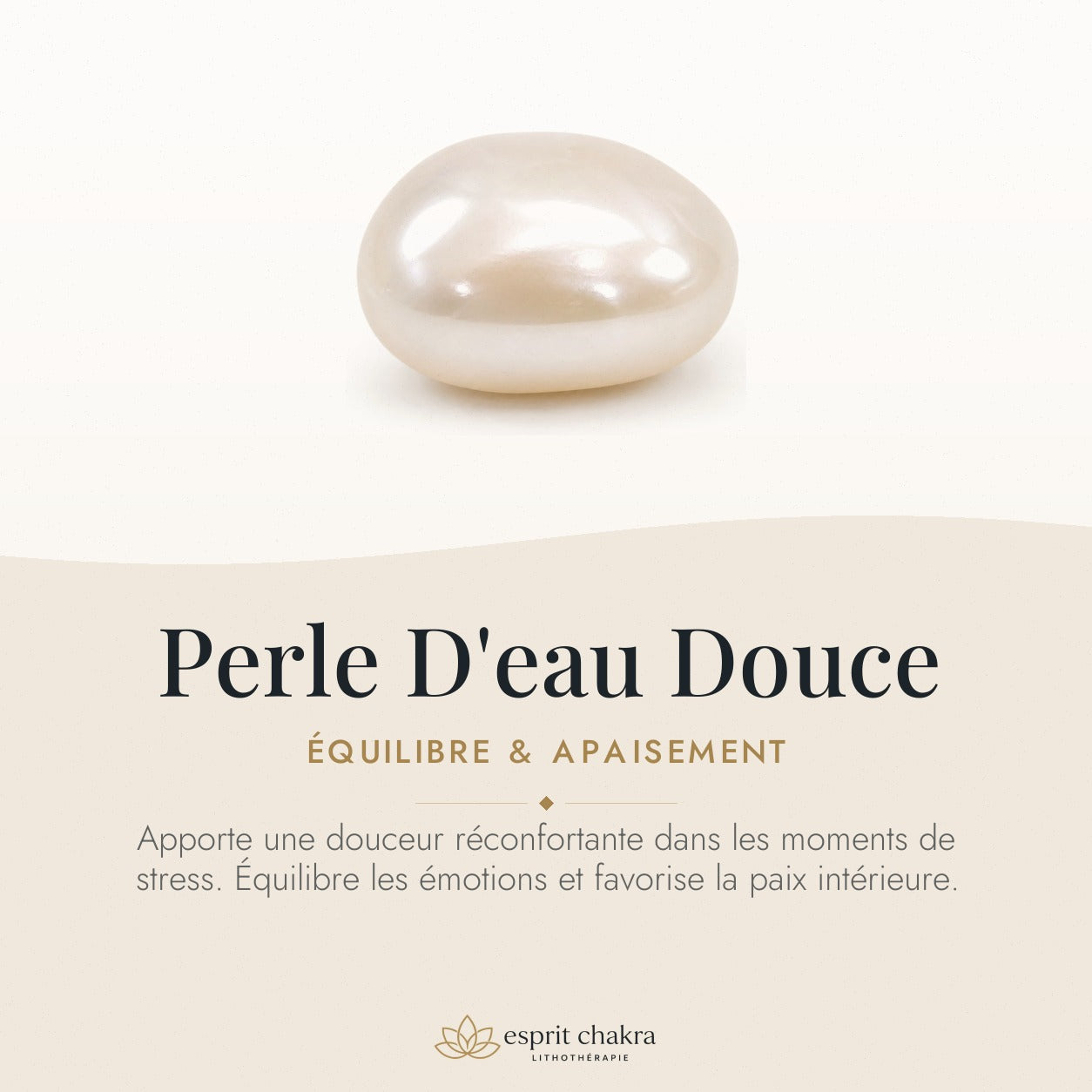 Bracelet Perle d'Eau Douce 6 mm – Présence Douce — vertus de la pierre