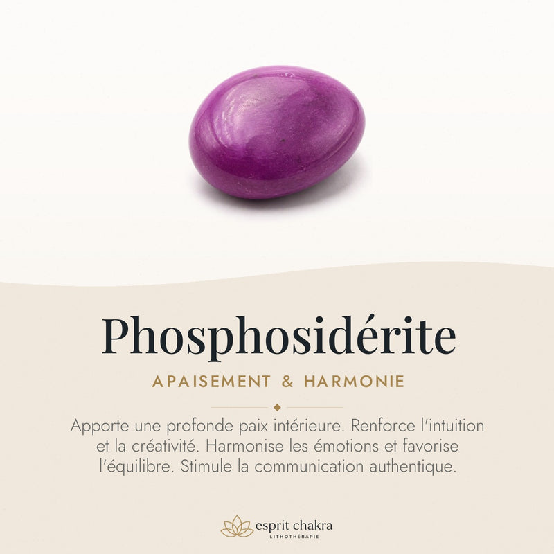 Bracelet Phosphosidérite 8 mm – Pensée Apaisée