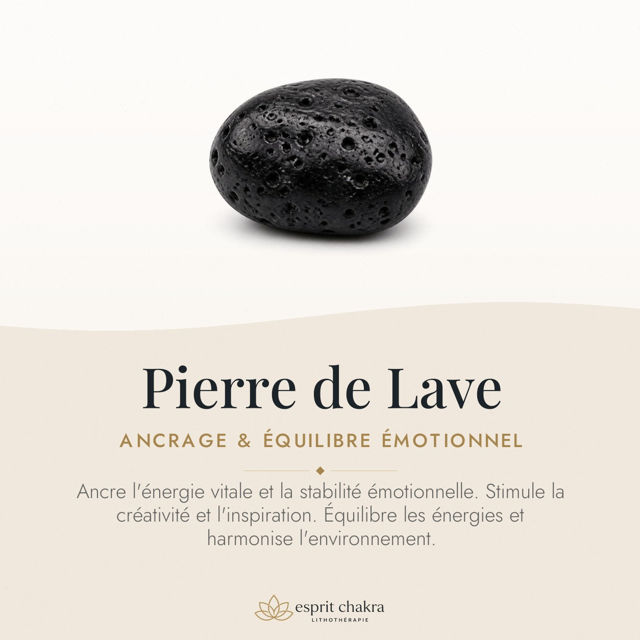 Bracelet Pierre de Lave 6 mm – Apaisement du Feu — vertus de la pierre