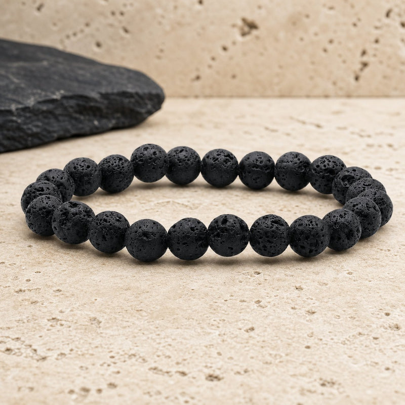 Bracelet Pierre de Lave 8 mm – Fidélité Sereine