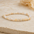 Bracelet Pierre de Lune Beige 6 mm – Attente Apaisée
