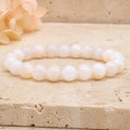 Bracelet Pierre de Lune Beige 8 mm – Constance Douce