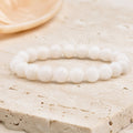 Bracelet Pierre de Lune Beige 8 mm – Patience des Saisons