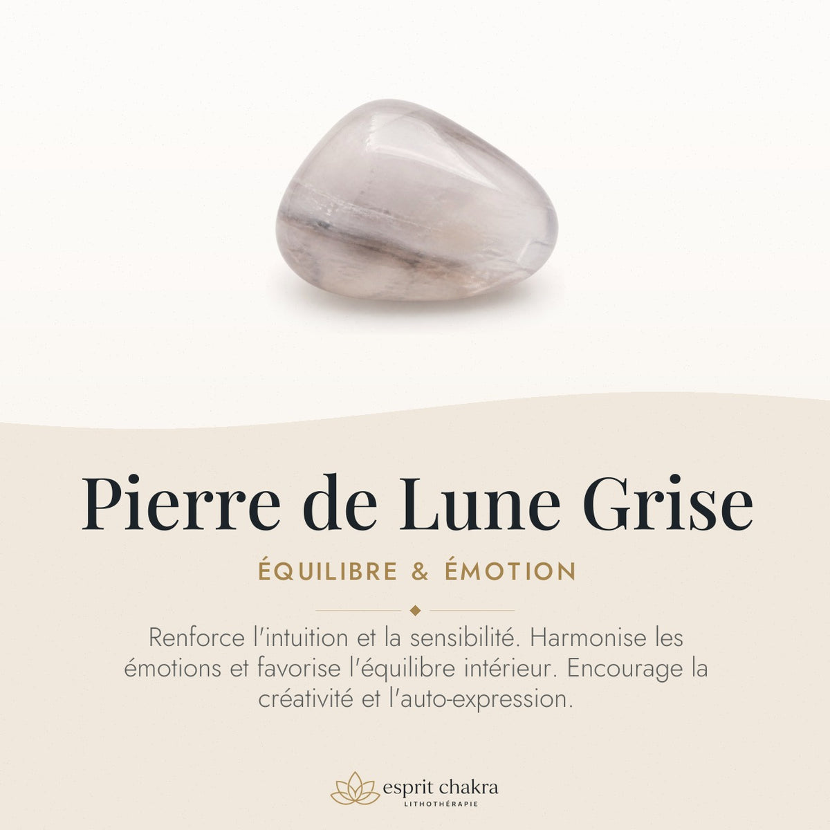Bracelet Pierre de Lune Grise 4 mm – Constance Paisible — vertus de la pierre