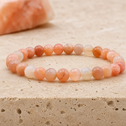 Bracelet Pierre de Lune Multicolore 6 mm – Écoute Intime