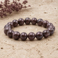 Bracelet Pierre de Lune Noire 10 mm – Intuition Nocturne