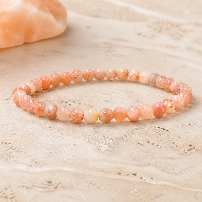 Bracelet Pierre de Soleil 4 mm – Élan du Matin
