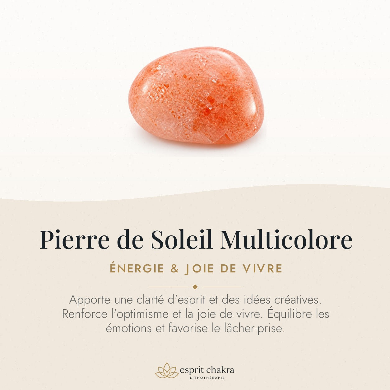 Bracelet Pierre de Soleil 6 mm – Attention Douce — vertus de la pierre