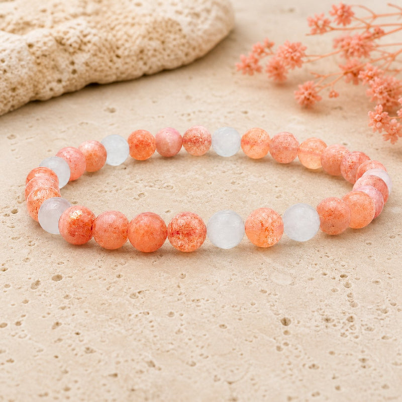 Bracelet Pierre de Soleil 6 mm – Attention Douce