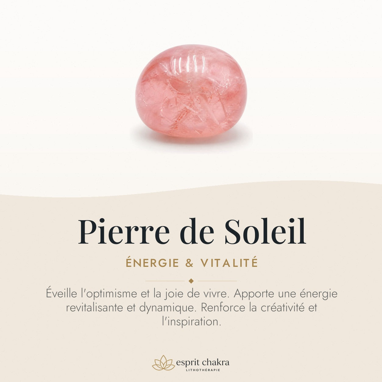 Bracelet Pierre de Soleil 8 mm – Transparence Simple — vertus de la pierre