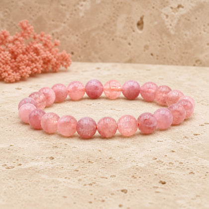Bracelet Pierre de Soleil 8 mm – Transparence Simple