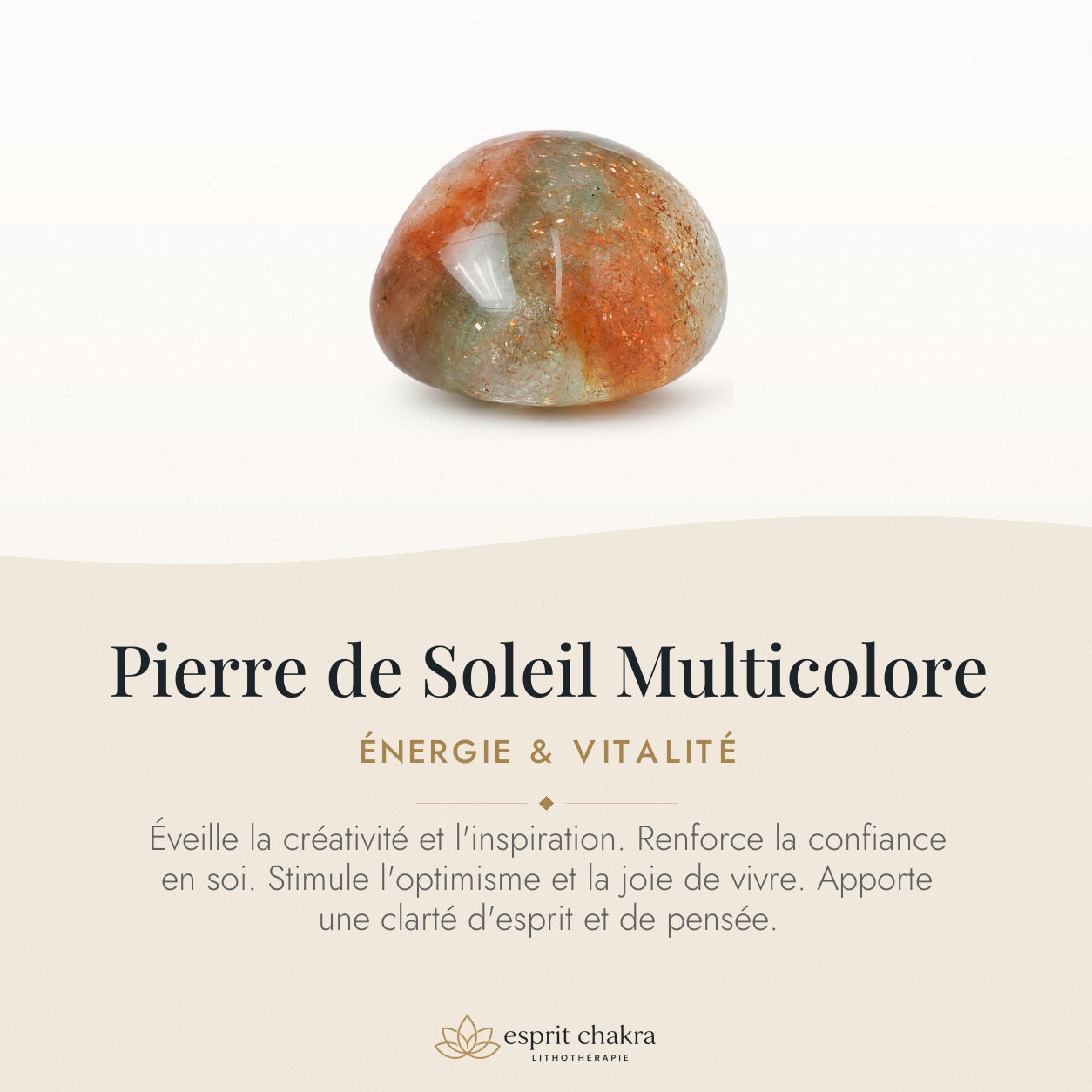 Bracelet Pierre de Soleil Multicolore 8 mm – Joie des Rencontres — vertus de la pierre