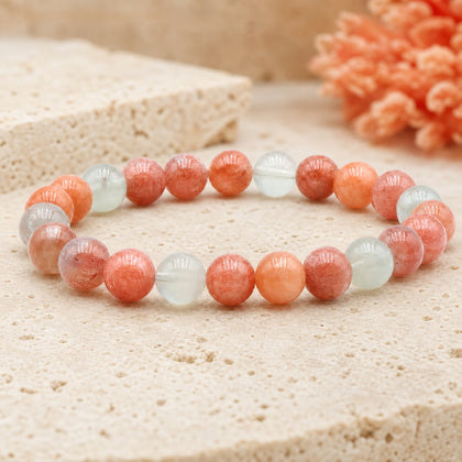 Bracelet Pierre de Soleil Multicolore 8 mm – Joie des Rencontres