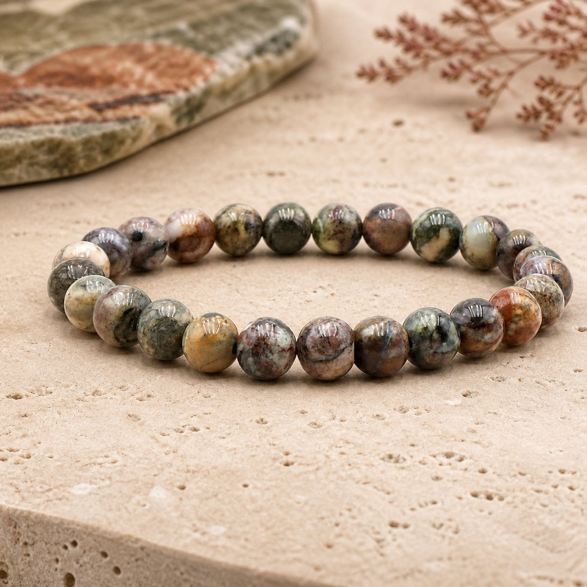 Bracelet Pietersite 8 mm – Sang-froid des Tempêtes