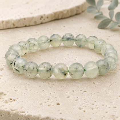 Bracelet Préhnite 8 mm – Aplomb Doux