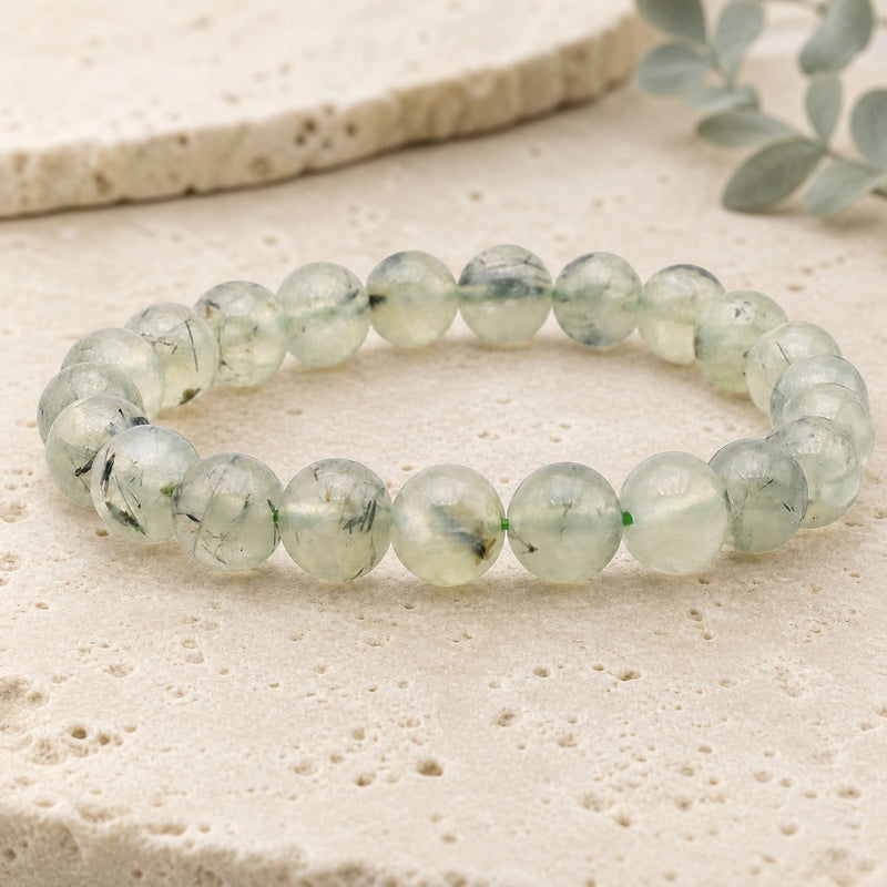 Bracelet Préhnite 8 mm – Aplomb Doux