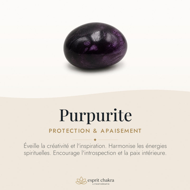 Bracelet Purpurite 10 mm – Esprit Libre