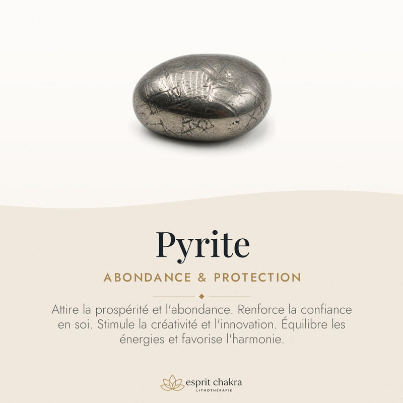Bracelet Pyrite 6 mm – Abondance Tranquille