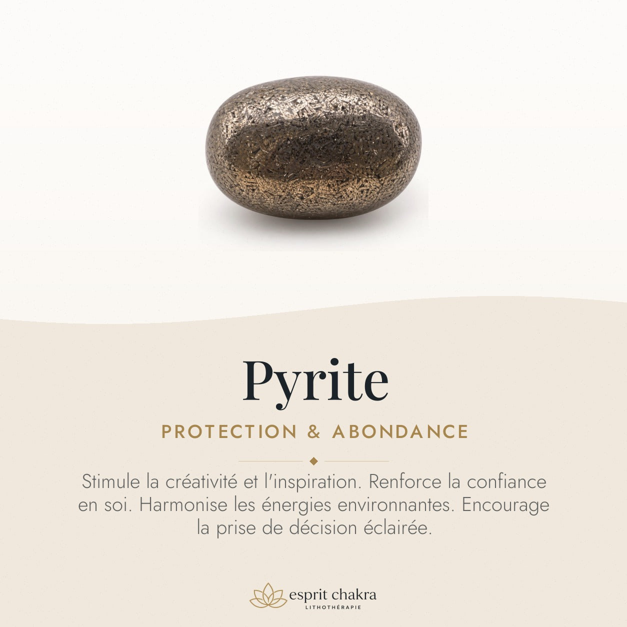 Bracelet Pyrite 8 mm – Aplomb Serein — vertus de la pierre