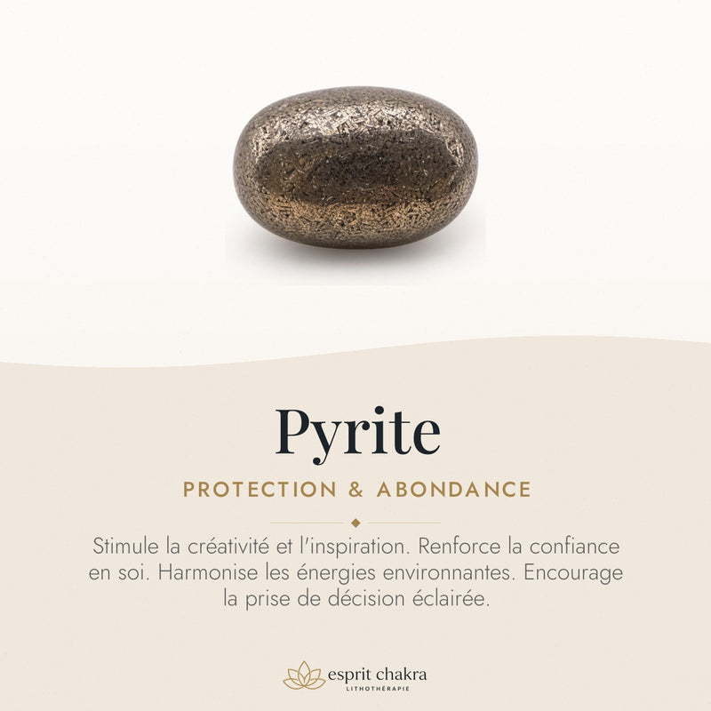 Bracelet Pyrite 8 mm – Aplomb Serein