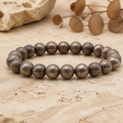 Bracelet Pyrite 8 mm – Aplomb Serein