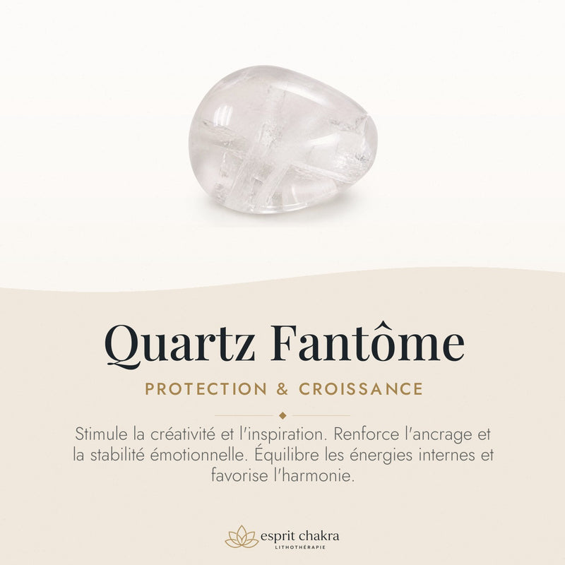 Bracelet Quartz Fantôme 10 mm – Croissance Patiente
