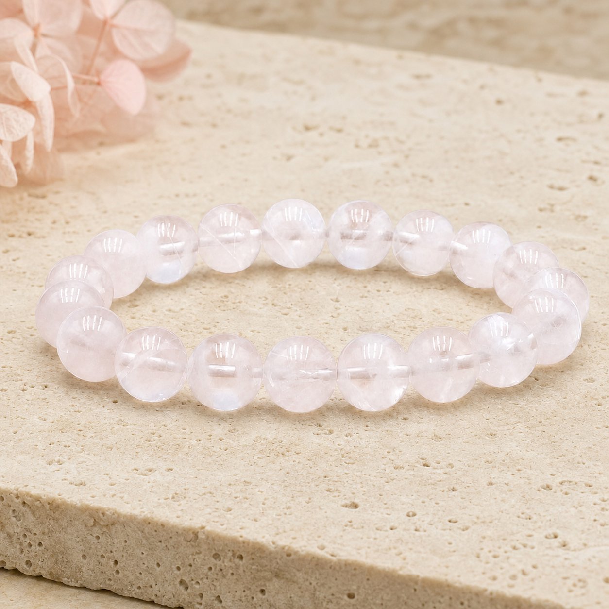 Bracelet Quartz Fantôme 10 mm – Croissance Patiente