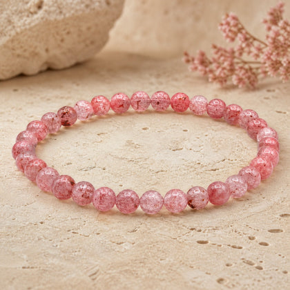 Bracelet Quartz Fraise 6 mm – Amour Rieur