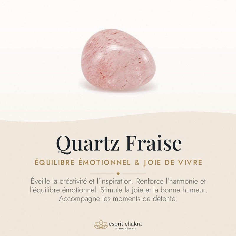 Bracelet Quartz Fraise 6 mm – Joie des Sentiments