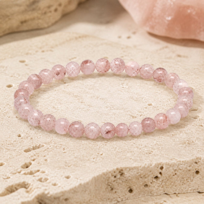 Bracelet Quartz Fraise 6 mm – Joie des Sentiments