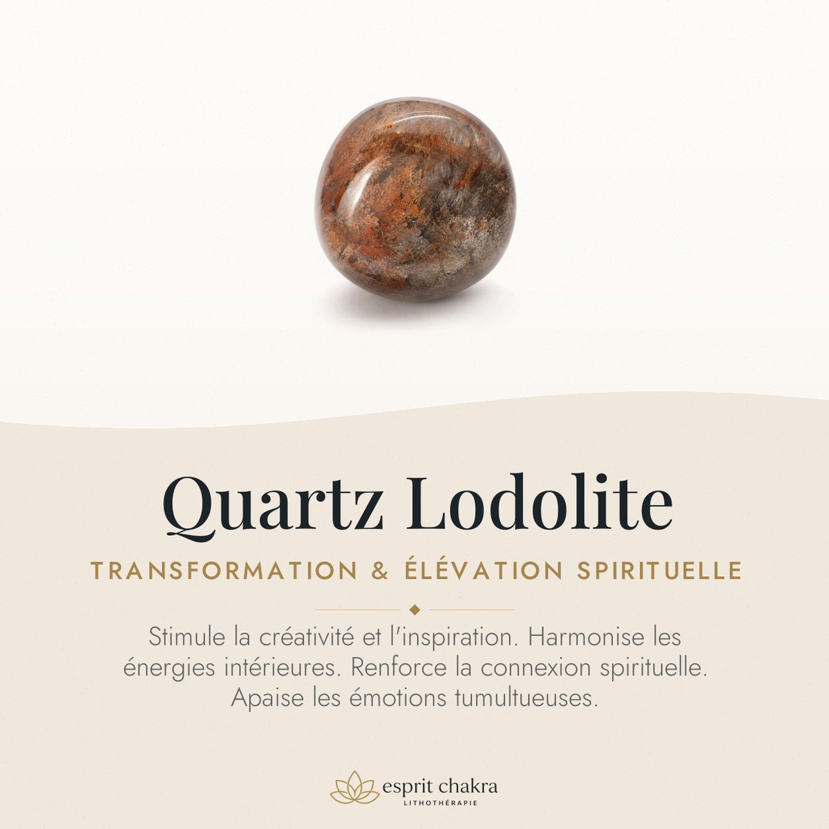 Bracelet Quartz Lodolite 8 mm – Transformation du Silence — vertus de la pierre