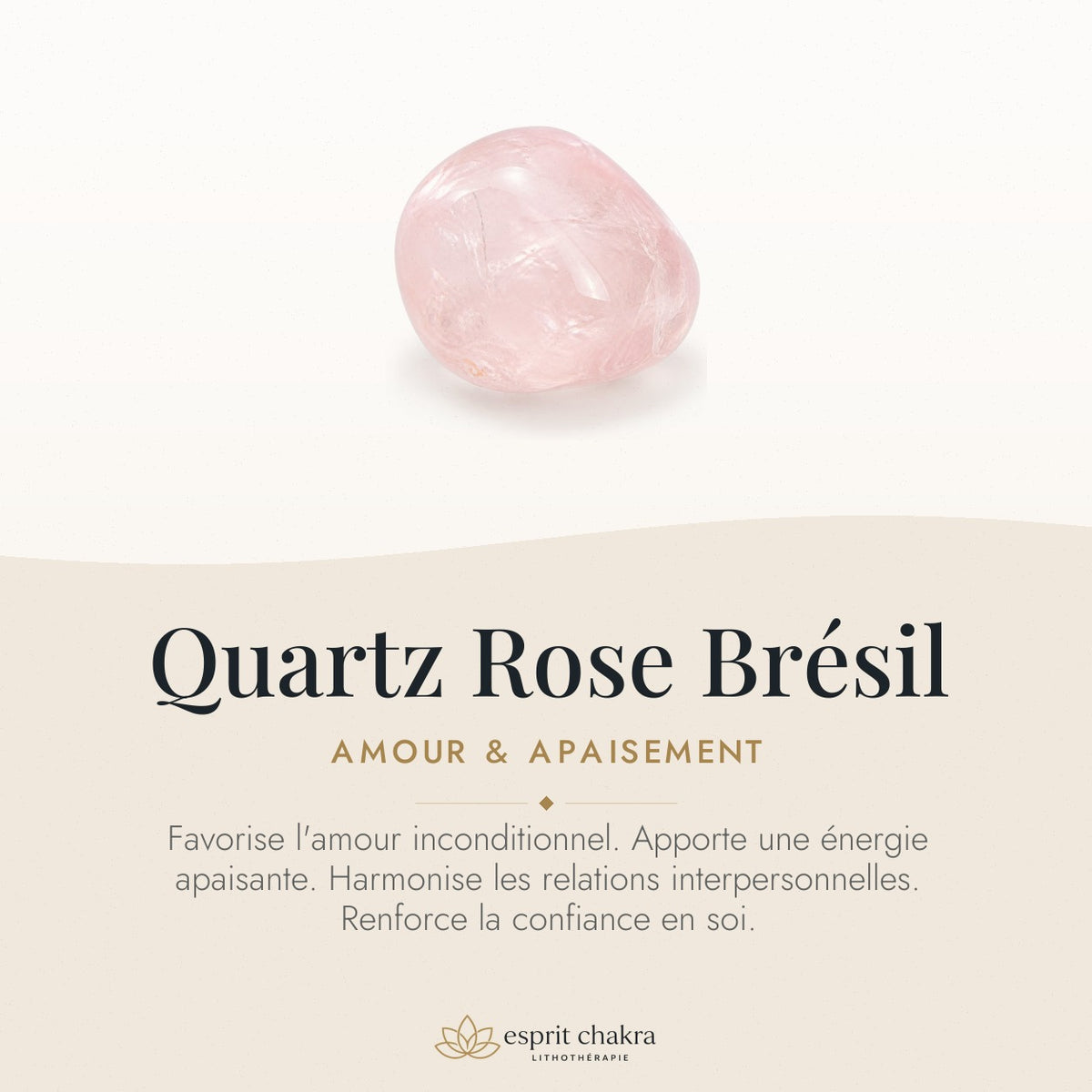 Bracelet Quartz Rose 10 mm – Cœur Léger — vertus de la pierre