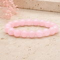 Bracelet Quartz Rose 10 mm – Douceur des Liens