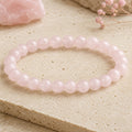 Bracelet Quartz Rose 6 mm – Attachement Chaleureux