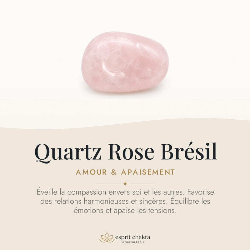Bracelet Quartz Rose 6 mm – Regard Tendre
