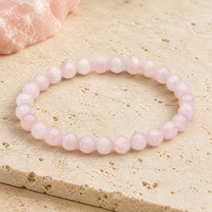 Bracelet Quartz Rose 6 mm – Regard Tendre