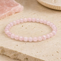 Bracelet Quartz Rose 6 mm – Tendresse Fidèle
