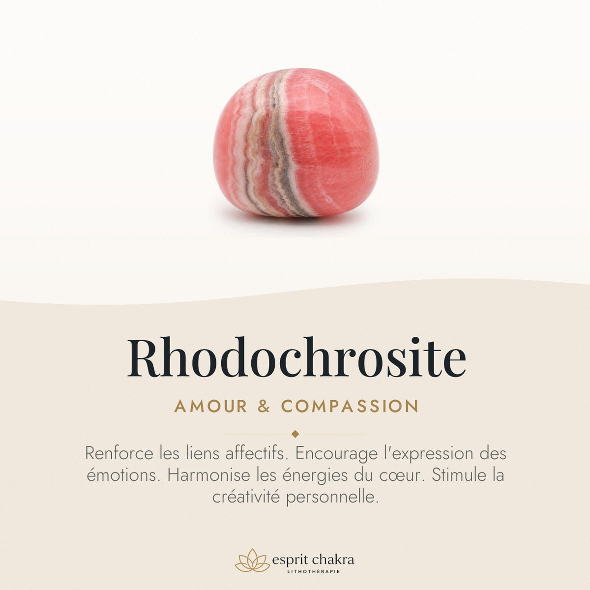 Bracelet Rhodochrosite 10 mm – Amour Joyeux — vertus de la pierre