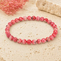 Bracelet Rhodochrosite 6 mm – Rire Léger