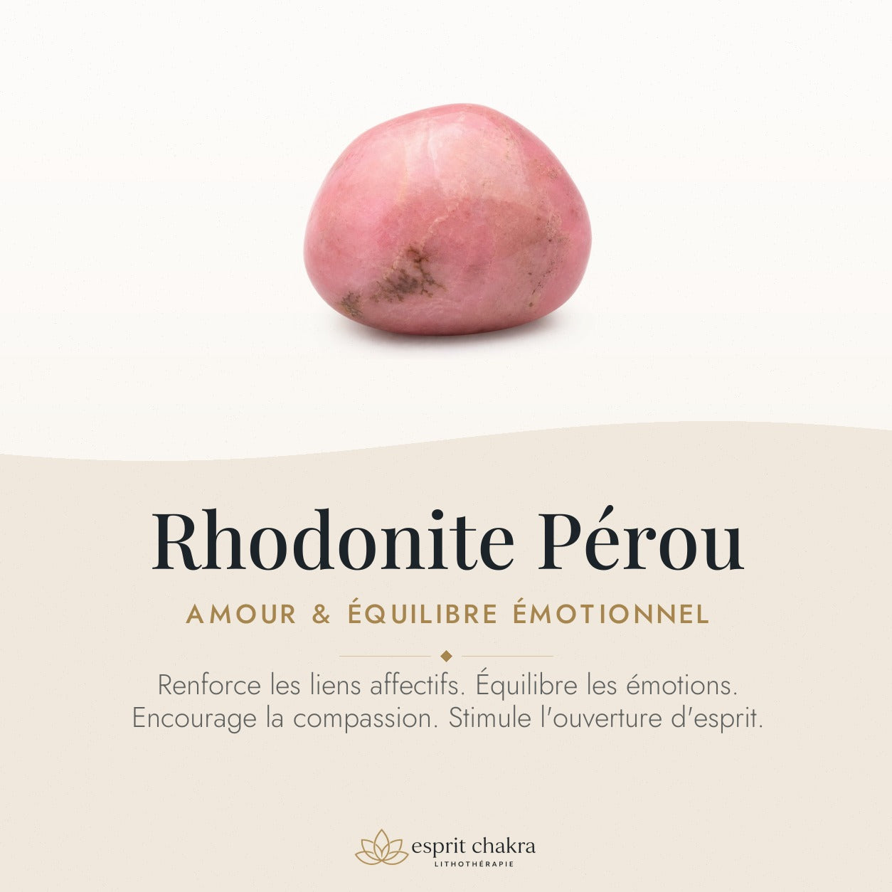 Bracelet Rhodonite 8 mm – Amour Patient — vertus de la pierre