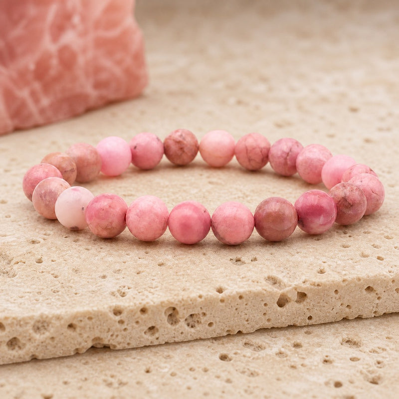 Bracelet Rhodonite 8 mm – Amour Patient