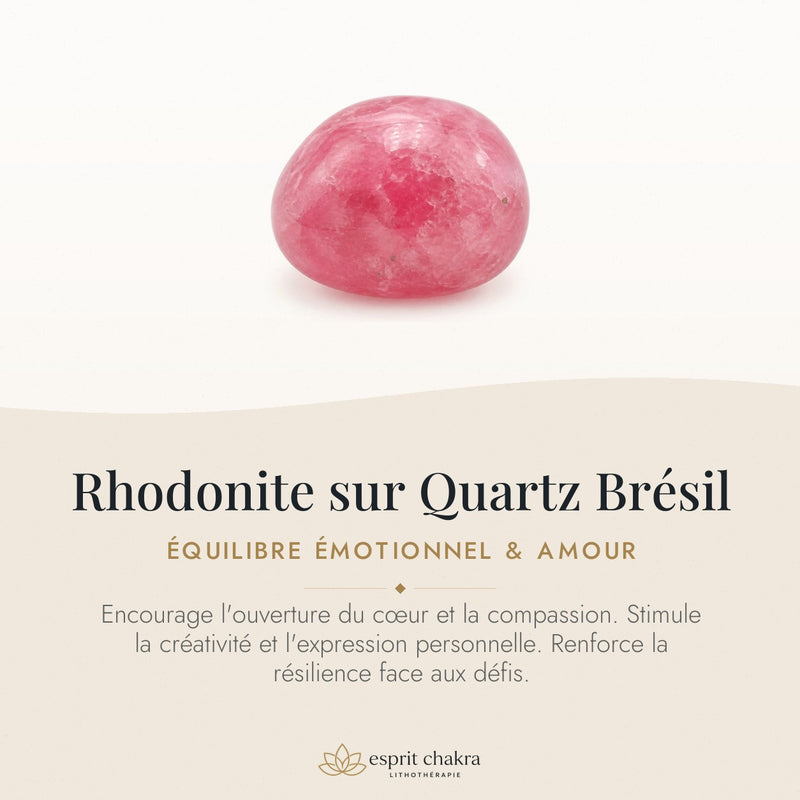 Bracelet Rhodonite 8 mm – Calme des Emportements