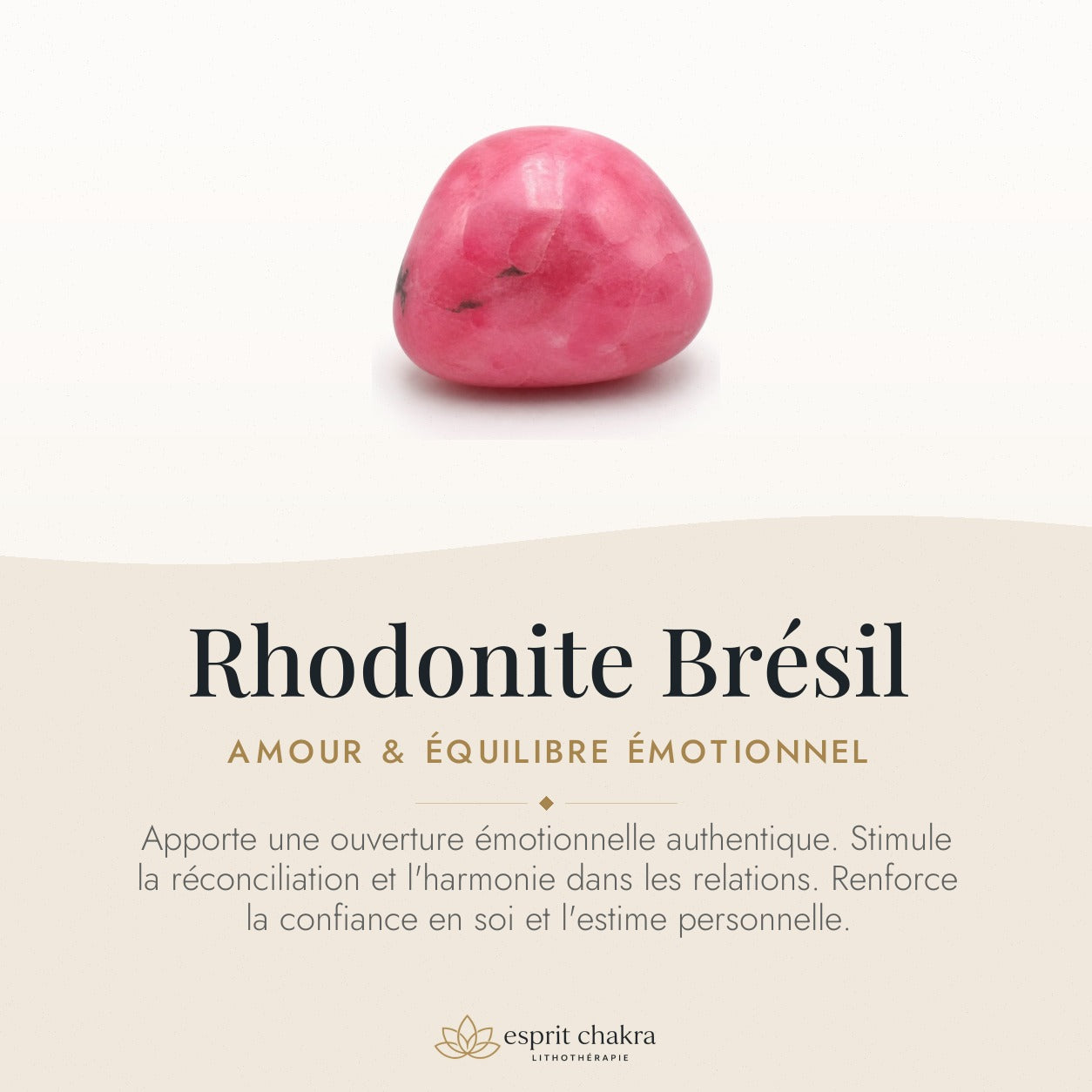 Bracelet Rhodonite 8 mm – Fantaisie Douce — vertus de la pierre