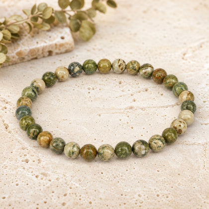 Bracelet Rhyolite 6 mm – Ancrage du Changement