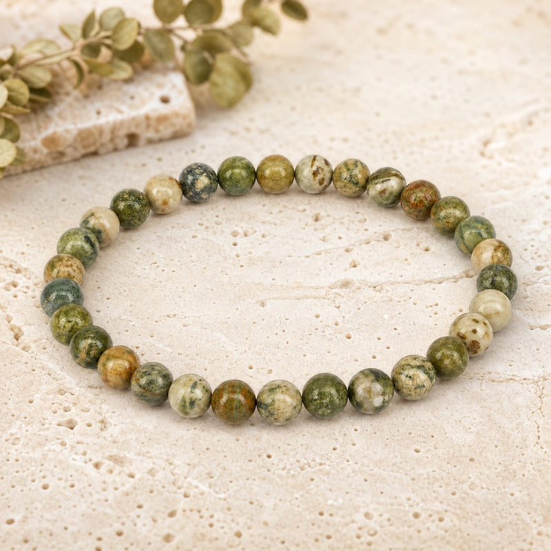 Bracelet Rhyolite 6 mm – Ancrage du Changement