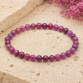 Bracelet Rubis 6 mm – Désir Audacieux